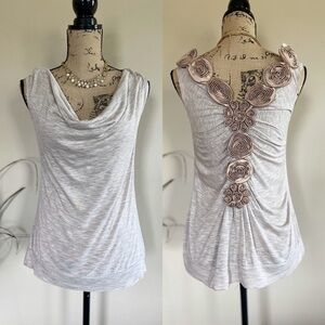 •Bluheaven• rosette back top